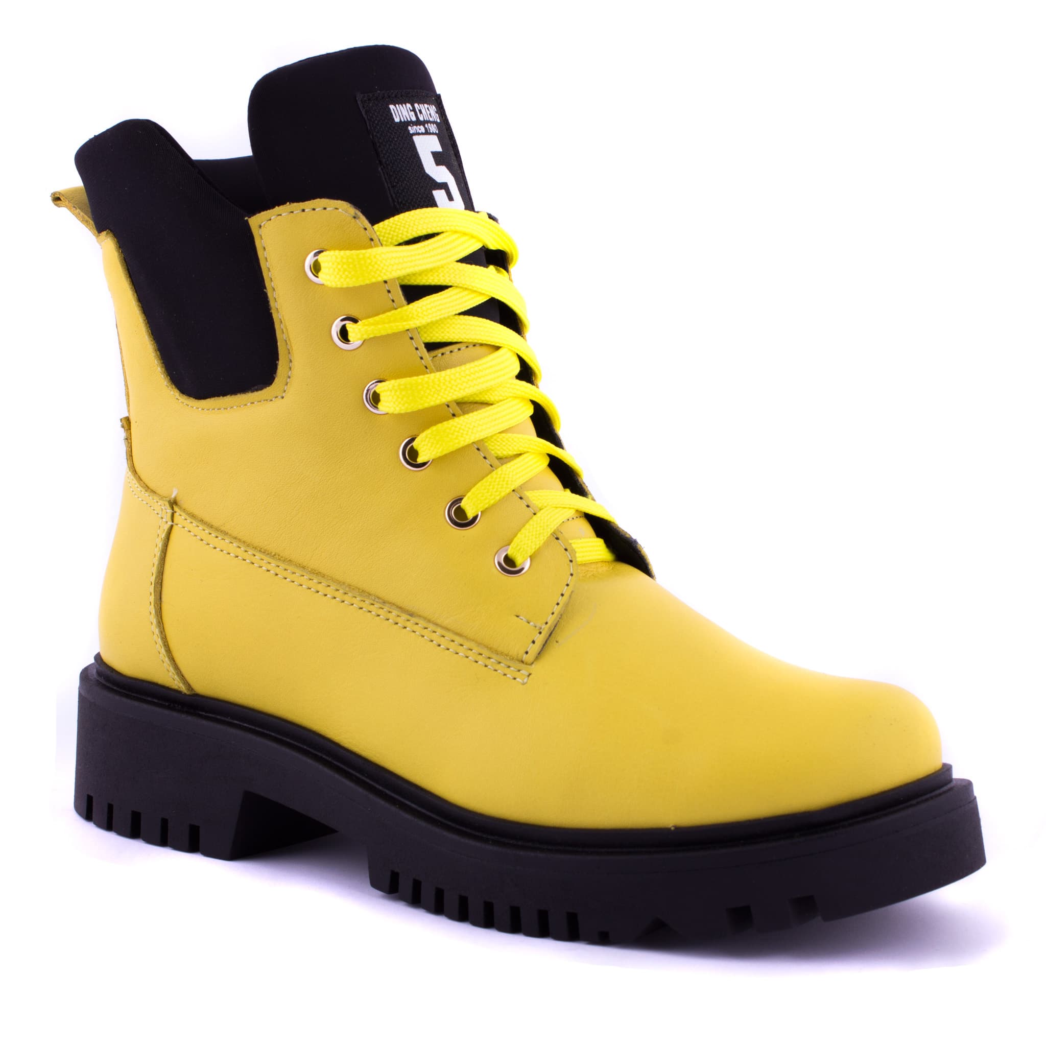 Женские Ботинки Five Yellow